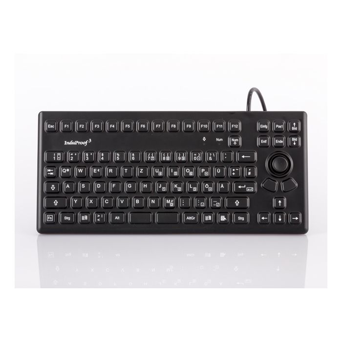 InduKey TKG-086-MB-IP68-BLACK Desktop Keyboard