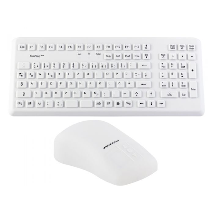 InduKey TKG-105-MED-IP68-BUNDLE-GREY-LASER Desktop Keyboard