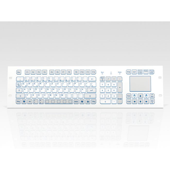 InduKey TKS-105c-TOUCH-FP-3HE Panel Mount Keyboard