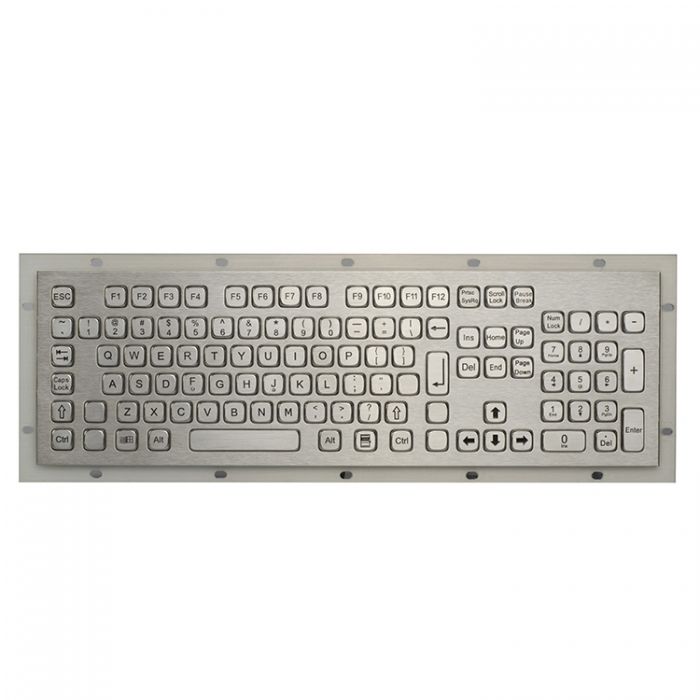 RUGGED RKB-A396KP-FN-DWP Panel Mount Keyboard