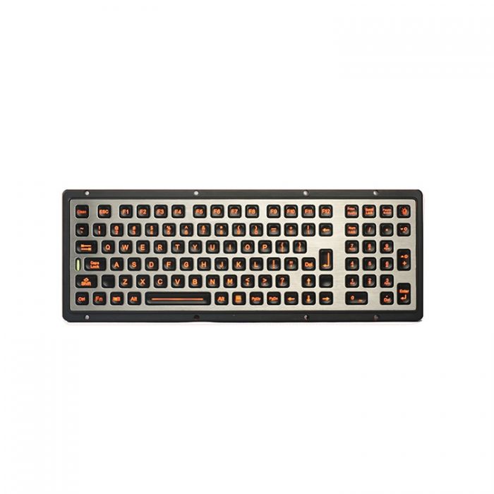RUGGED RKB-M398KP-FN-BL Panel Mount Keyboard