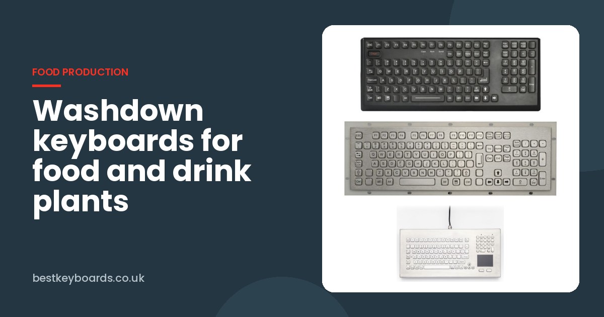 RUGGED hygienic silicone and stainless steel washdown keyboards