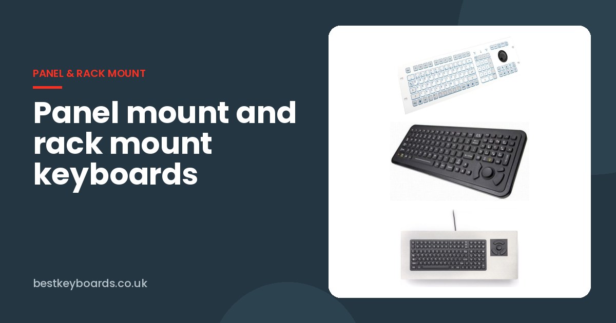 InduKey and iKey panel mount and rack mount keyboards