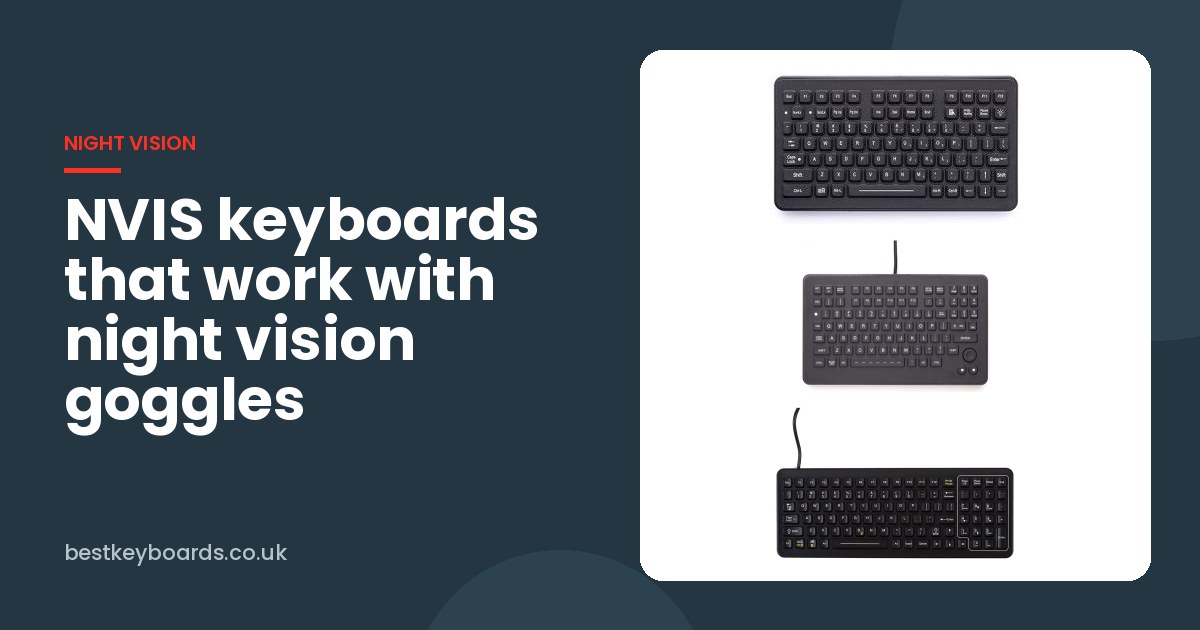 iKey NVIS compatible keyboards including the SL-88-NV