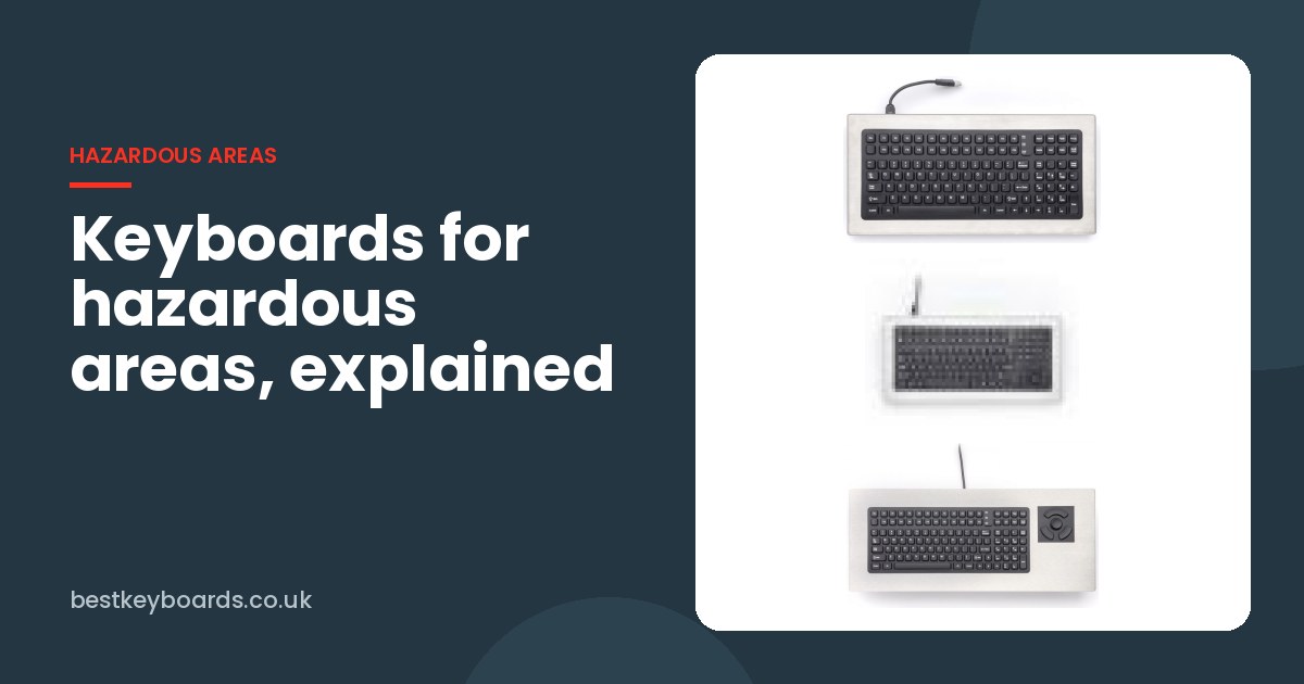 iKey intrinsically safe keyboards for hazardous areas