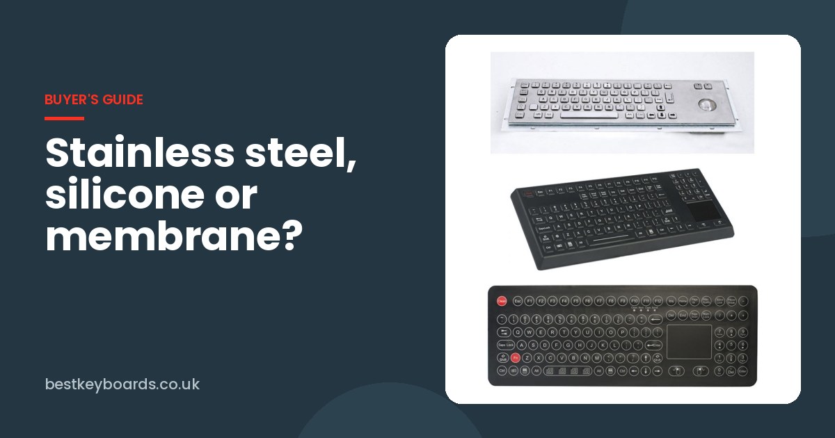 RUGGED stainless steel, silicone and membrane keyboards