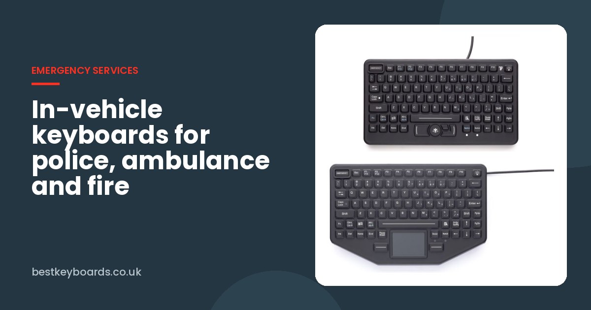 iKey SL-86-911 and SL-86-911-TP in-vehicle keyboards