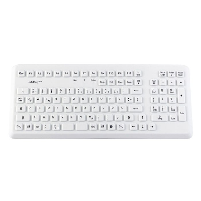 InduKey TKG-086-IP68-WHITE Desktop Keyboard