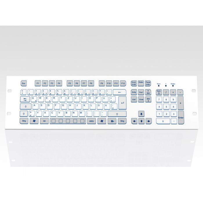 InduKey TKS-105c-FP-3HE Panel Mount Keyboard