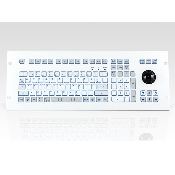 InduKey TKS-105c-TB38-FP-4HE Panel Mount Keyboard