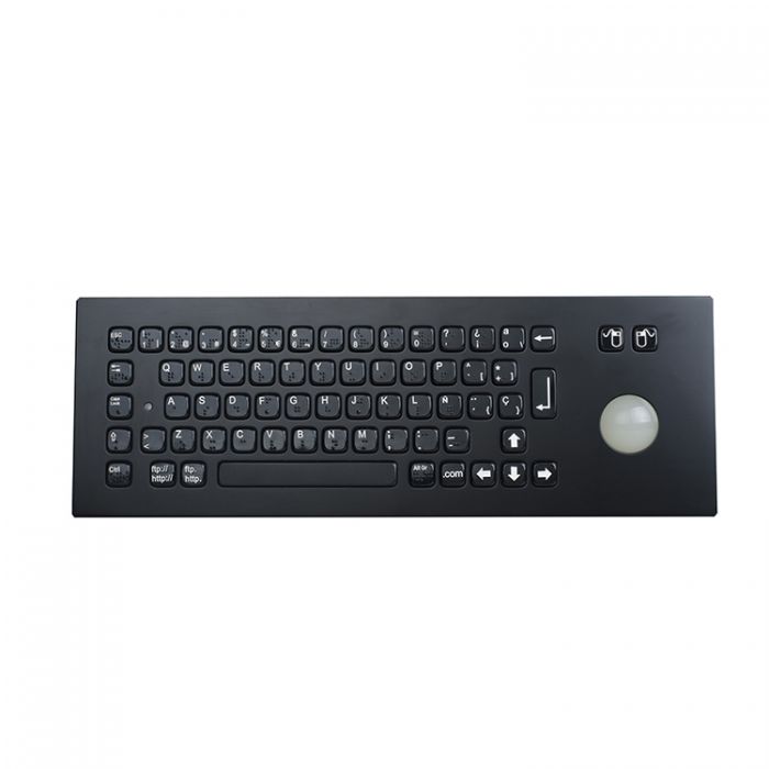RUGGED RKB-A361-CTB-BT-Braille Panel Mount Keyboard