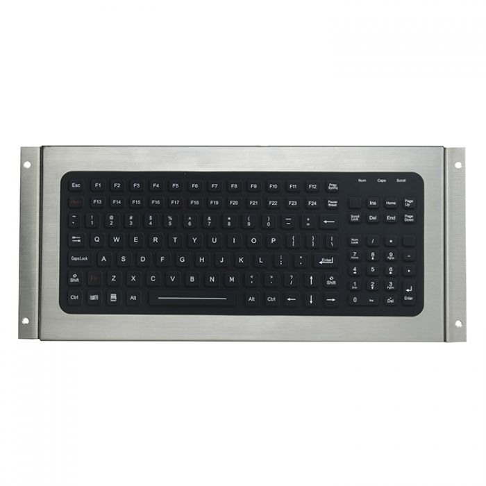 RUGGED RKB-M376KP-FN-FM-DT-SS panel Mount Keyboard